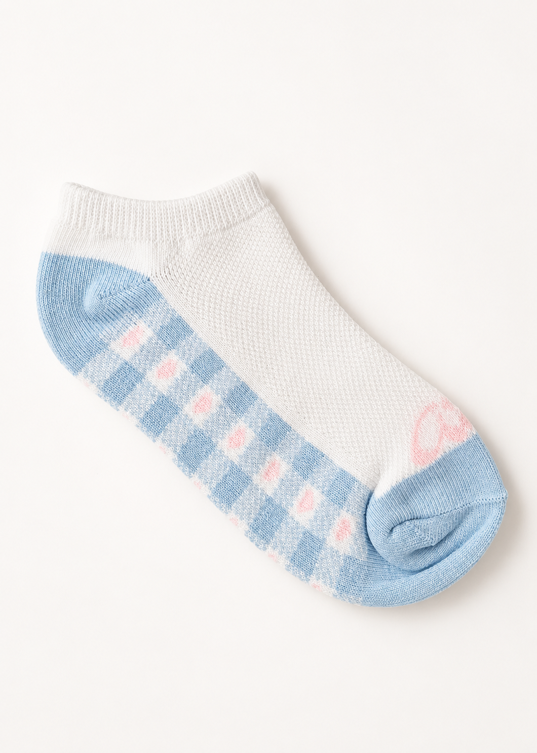 Talonera Delgada Blanco Planta Con Estampado Niñas