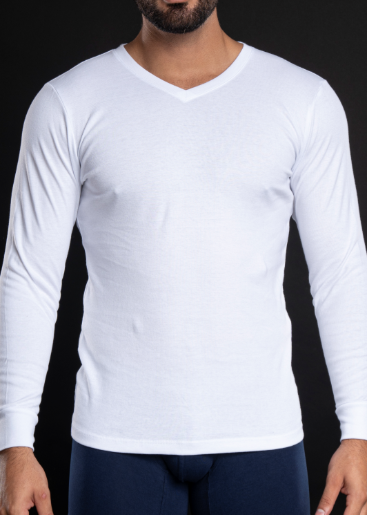Camiseta Caballero M/Larga C/V