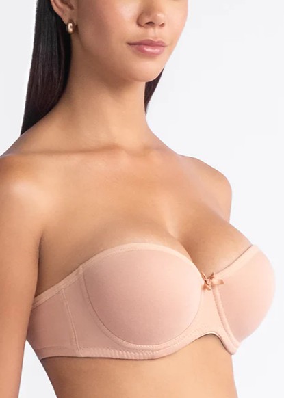 Sosten Strapless Algodon Push Up