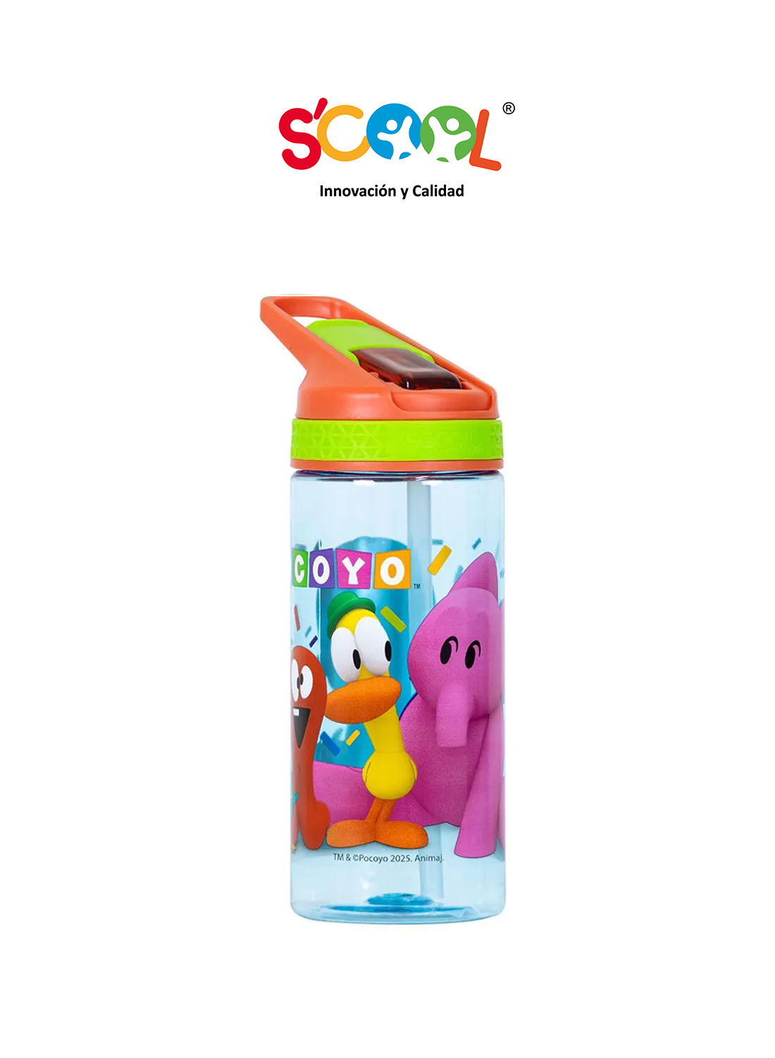 Botella Pc Con Caña 450Ml