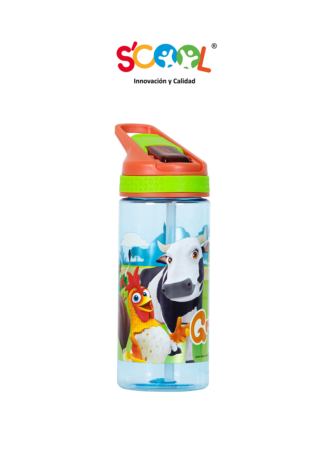 Botella Pc Con Caña 450Ml