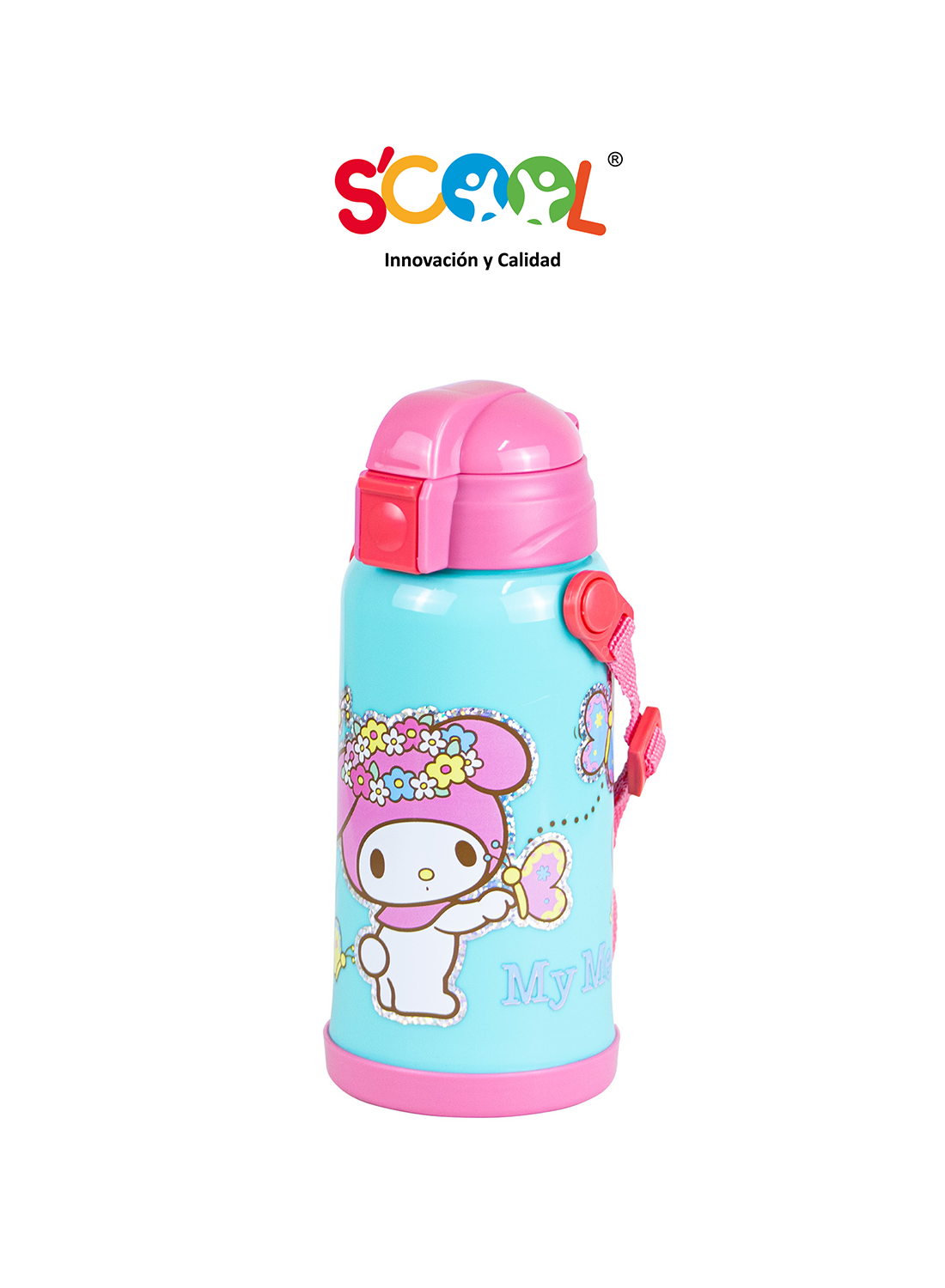 Botella Pp Termica Con Caña 300Ml
